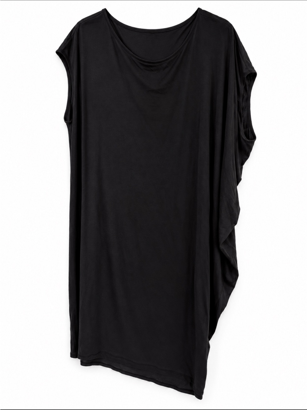 Eileen Fisher The Fisher Project Jersey Asymmetrical Dress Midi L 6167